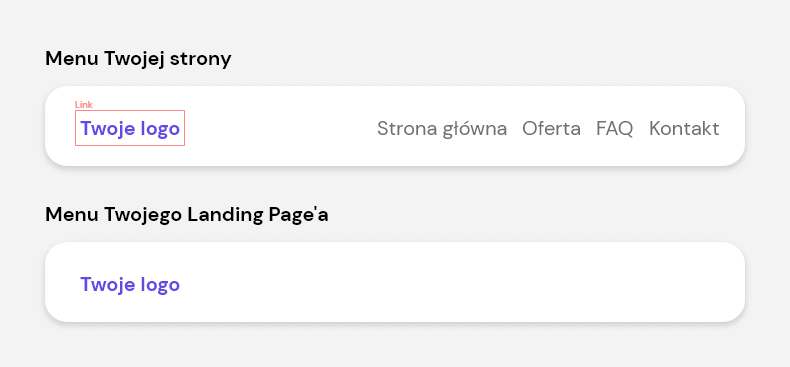Navbar na landing page